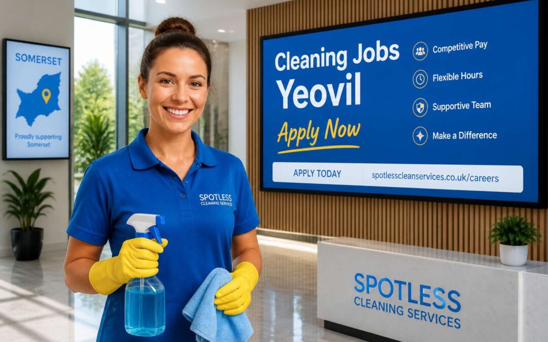 Cleaning jobs yeovil in the last 3 days, apply now.